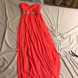 Orange Prom Dress 🔥